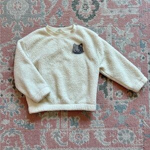 H&M Fleece Kitty Sweatshirt